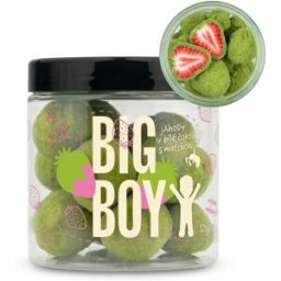 BIG BOY Jahody v matcha a bílé čokoládě 120 g