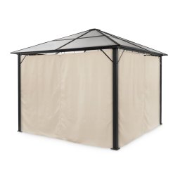 Blumfeldt Pantheon Solid Sky, pavilon se 4 bočními stěnami, 3x3 m, polykarbonát, hliník