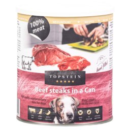 TopStein hovězí steaky v plechu - konzerva 800 g