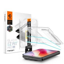 Tvrzené sklo Spigen GLAStR EZ FIT PRO HD AluminaCore 2-Pack pro iPhone Duo - čirá