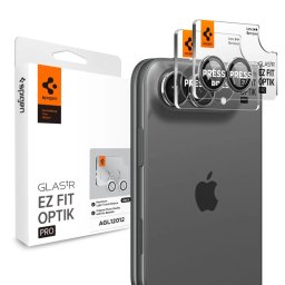 Ochranné sklo fotoaparátu Spigen GLAStR EZ Fit OPTIK PRO 2-Pack na iPhone Duo - Star White