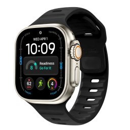 Řemínek Tech-Protect Silicone Line Apple Watch 8 9 10 11 12 SE Ultra 44 45 46 49mm - Black