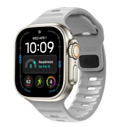Řemínek Tech-Protect Silicone Line Apple Watch 8 9 10 11 12 SE Ultra 44 45 46 49mm - Lunar Grey