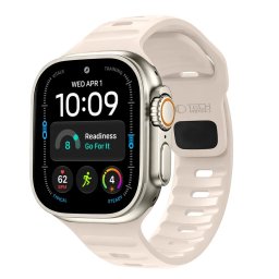 Řemínek Tech-Protect Silicone Line Apple Watch 8 9 10 11 12 SE Ultra 44 45 46 49mm - Stone