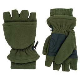 JACK PYKE rukavice fleece SHOOTERS UNI kombi s výstuží ZELENÉ