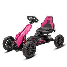 Dětská šlapací motokára Go-kart Baby Mix Speedster růžová