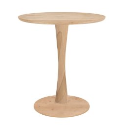 Výprodej Ethnicraft designové jídelní stoly Torsion Dinning Table (průměr 70 cm) - dub