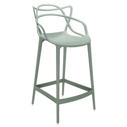 Výprodej Kartell designové barové židle Masters Stool (výška sedáku 65 cm) - zelená