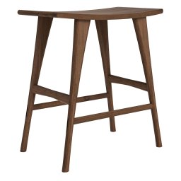 Výprodej Ethnicraft designové stoličky Osso Counter Stool (výška sedáku 61 cm) - ořech