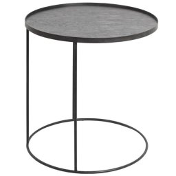 Výprodej Ethnicraft designové odkládací stolky Round Tray Side Table Large