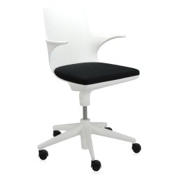 Výprodej Kartell designové kancelářské židle Spoon Chair - bílá