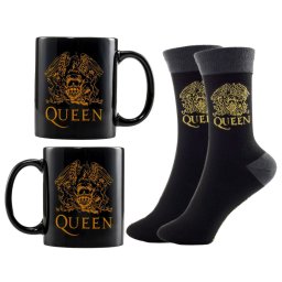 dárková sada QUEEN - LOGO - hrnek a ponožky - GP86997