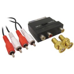 20m BNC / Phono přípojka na BNC, Phono, Scart
