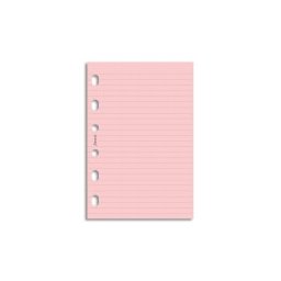Filofax papír linkovaný růžový, 20 listůformát A7