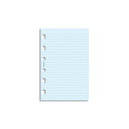Filofax papír linkovaný modrý, 20 listů - kapesní
