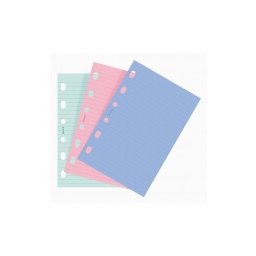 Filofax Poznámkový papír, linkovaný, 3 barvy náplň kapesních diářů formát A7 10 listů
