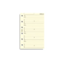 Filofax adresář, krémový náplň kapesních diářů