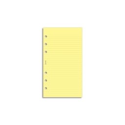 Filofax poznámkový papír linkovaný žlutý náplň osobních diářů 20 listů