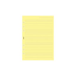 Filofax A5 linkovaný papír, žlutý, 25 listů