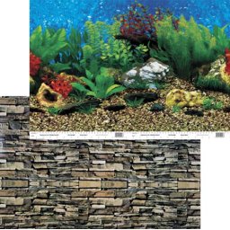 PENN PLAX Pozadí oboustr. 80cm/15m Shale Wall / Hawai