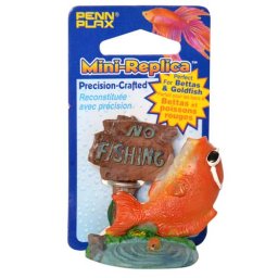 PENN PLAX Dekorace 6,4cm NO FISHING