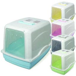 COBBYS PET CATTY Toaleta s dvířky a filtrem 54x39x39cm