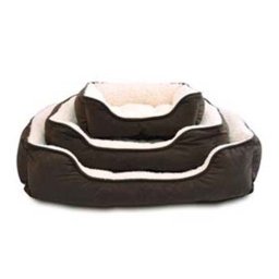 LES FILOUS MONTANA 86x61x23cm hnědý pelech plyš / Sherpa
