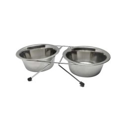 LES FILOUS Nerezové misky ve stojanu 2x1,9l 21cm