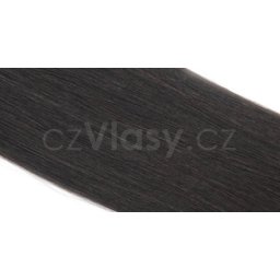 Asijské vlasy zakončené do trubičky odstín 1B Délka: 46 cm, Hmotnost: 0,5 g/pramínek, REMY kvalita