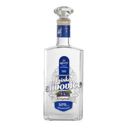 Slivovice 50% - 1L - Okrasný hranatý