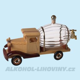 Dřevěné auto se soudkem
