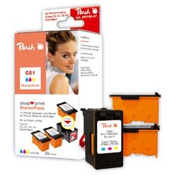 Peach alternativní Canon CL-38/CL-41/CL-51 Snap StarterPack 3x21ml