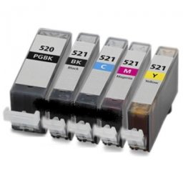 Canon PGI-520 + CLI-521 multipack 5ks - kompatibilní