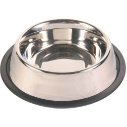 Miska nerez s gumou pro psy 24 cm, 2,8 l