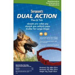 Sergeant's obojek antiparazitní Dual Action velký pes