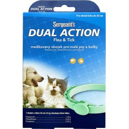 Sergeant's obojek antiparazitní Dual Action kočky a malí psi