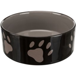 Keramická miska motiv tlapky 20 cm, 1,4 l hnědá/šedohnědá
