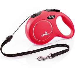 Lankové vodítko Flexi Classic M 8 m, 20 kg různé barvy Barva: červená