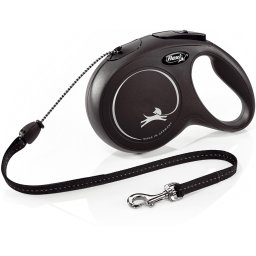 Lankové vodítko Flexi Classic M 8 m, 20 kg různé barvy Barva: černá