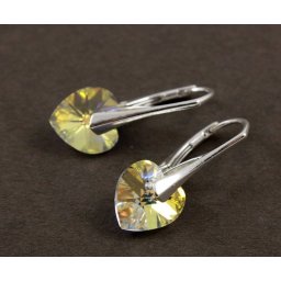 Stříbrné náušnice srdíčka AB