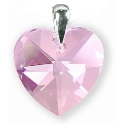 Stříbrný přívěsek Srdce Light Rose