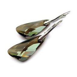 WING stříbrné náušnice Bronzshade