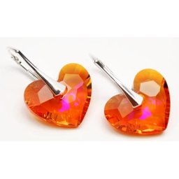 CRAZY stříbrné náušnice Astral Pink