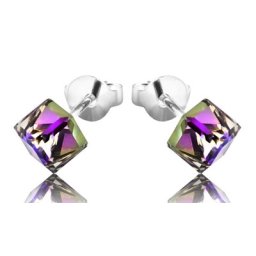 KOSTIČKY stříbrné náušnice Vitrail Light