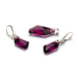 DE-ART stříbrná sada Amethyst