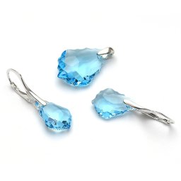 Lafira stříbrná sada šperků Baroque Aqua 506