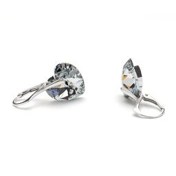 Stříbrné náušnice srdce CAL