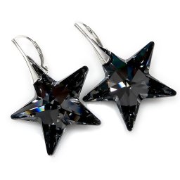 STAR stříbrné náušnice Silver Night