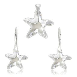 STARFISH stříbrná sada Crystal