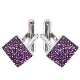 SPARKLY manžetové knoflíky Amethyst